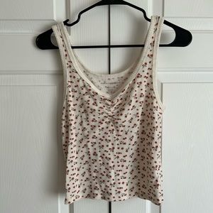 American Eagle Cropped Floral Tank